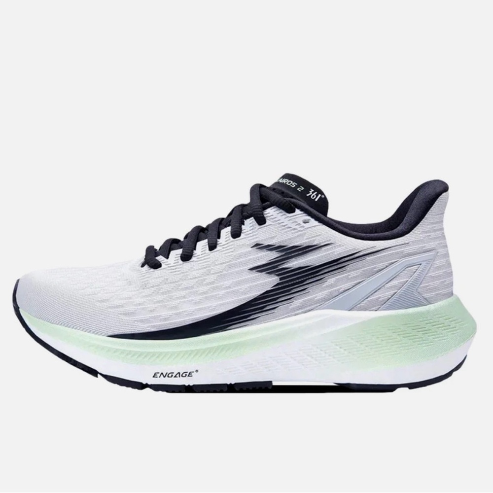 361° Women’s Sz 8 Running Shoe in White, Black & Mint